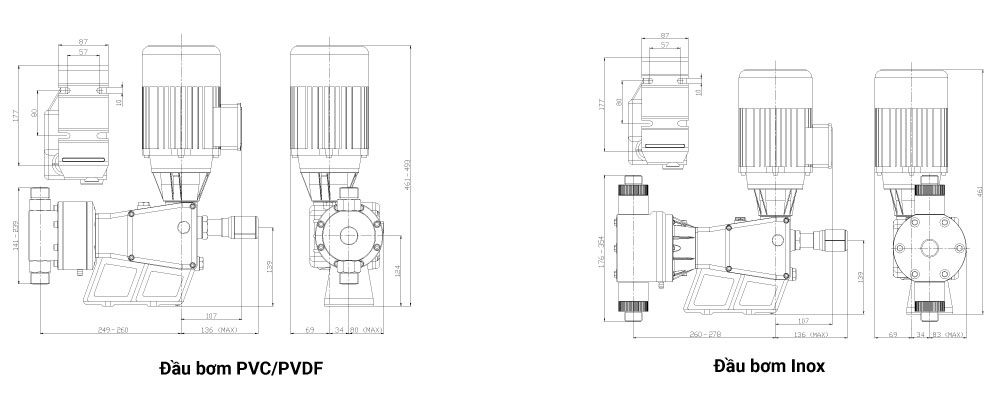 Kích thước bơm định lượng Etatron BD