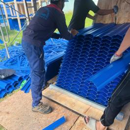 CUNG CẤP & LẮP ĐẶT TẤM LẮNG HEWITECH CHO NHÀ MÁY NƯỚC NHỊ THÀNH -  TÂY NINH